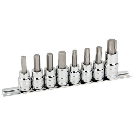 TOOL Powerbuilt 8 pc Disc Brake Caliper Socket Bit Set - TO2520257